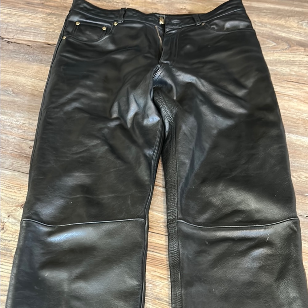 Rhyno Leather Motorcycle Pants - Picture 7 of 9